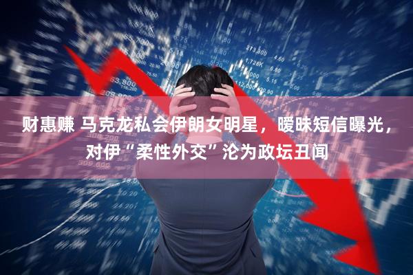 财惠赚 马克龙私会伊朗女明星，暧昧短信曝光，对伊“柔性外交”沦为政坛丑闻